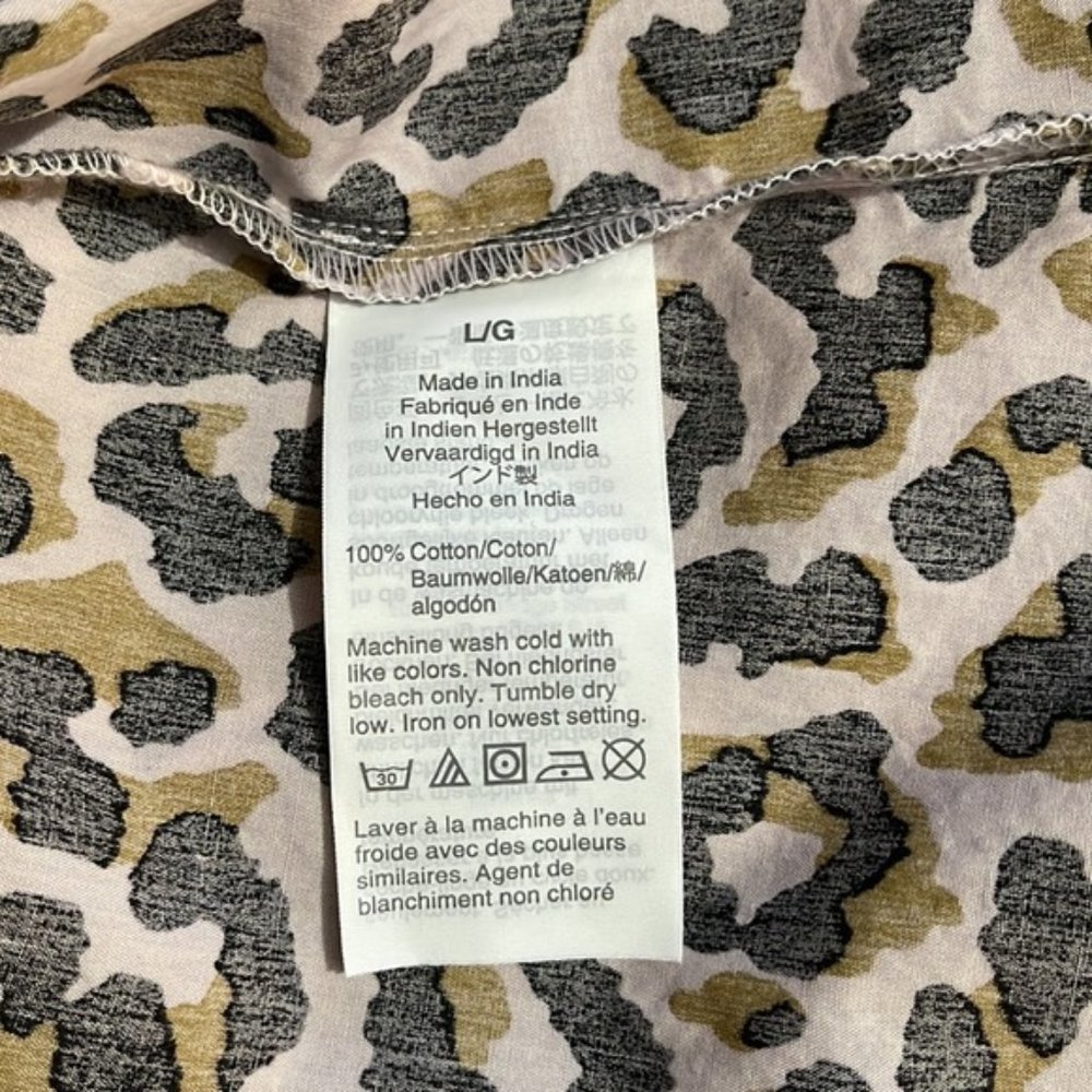 J. Crew Factory Animal Print Button Down - Picture 7 of 8